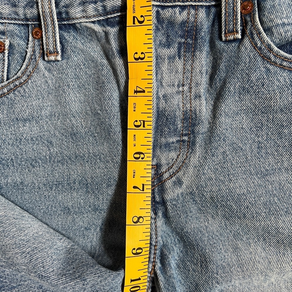 Levi's Classic Wedgie Blue Jeans with Brown Leather Patch sz 27 - Picture 11 of 11